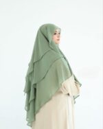 ⁦خمار إندونيسى خامه شيفون مستورد⁩ - الصورة ⁦5⁩