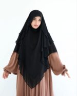 ⁦خمار إندونيسى خامه شيفون مستورد⁩ - الصورة ⁦2⁩