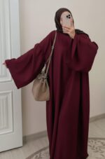 ⁦عبايا فستان خام كتان⁩ - الصورة ⁦4⁩